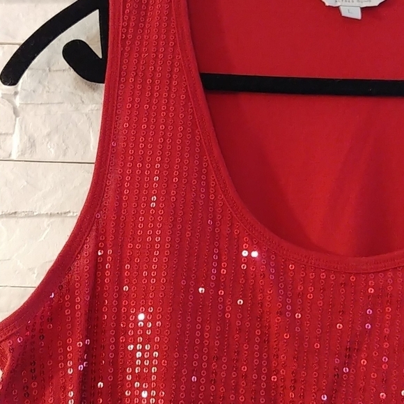 Alfred Sung  Sequin Tank - Picture 2 of 8